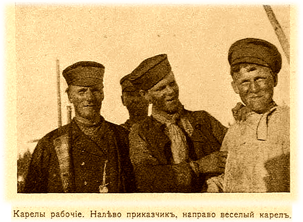 Карелы-сплавщики леса